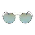 Sonnenbrille aus silbernem Metall