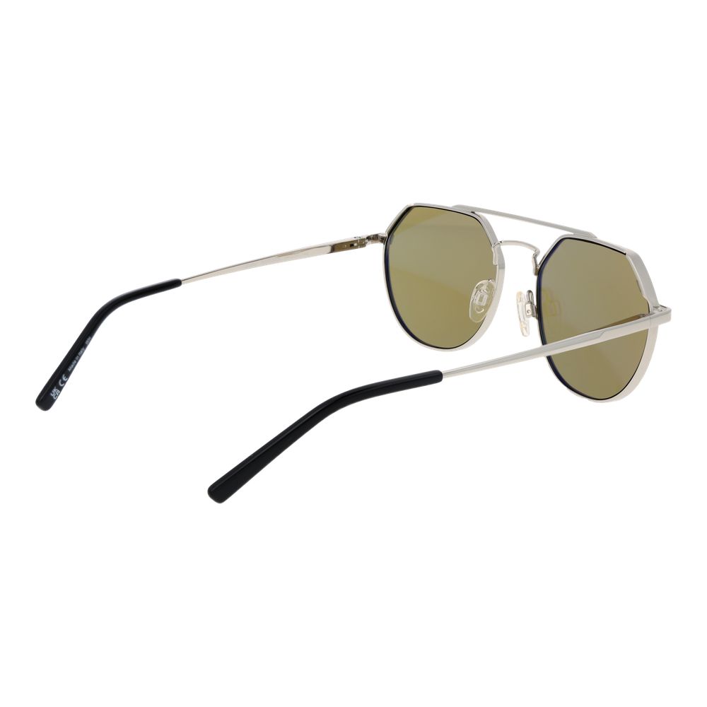 Sonnenbrille aus silbernem Metall