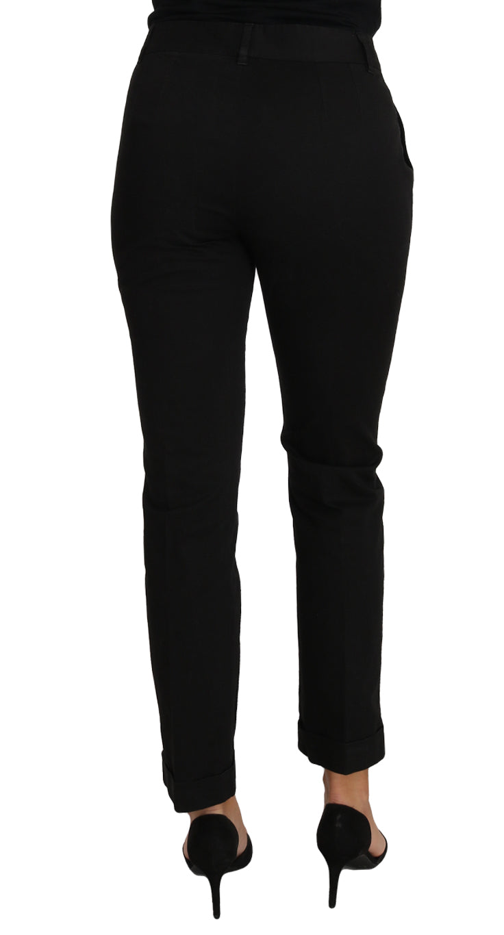 Schwarzes Kleid Kurze Gerader Schnitt Gerader Hosen