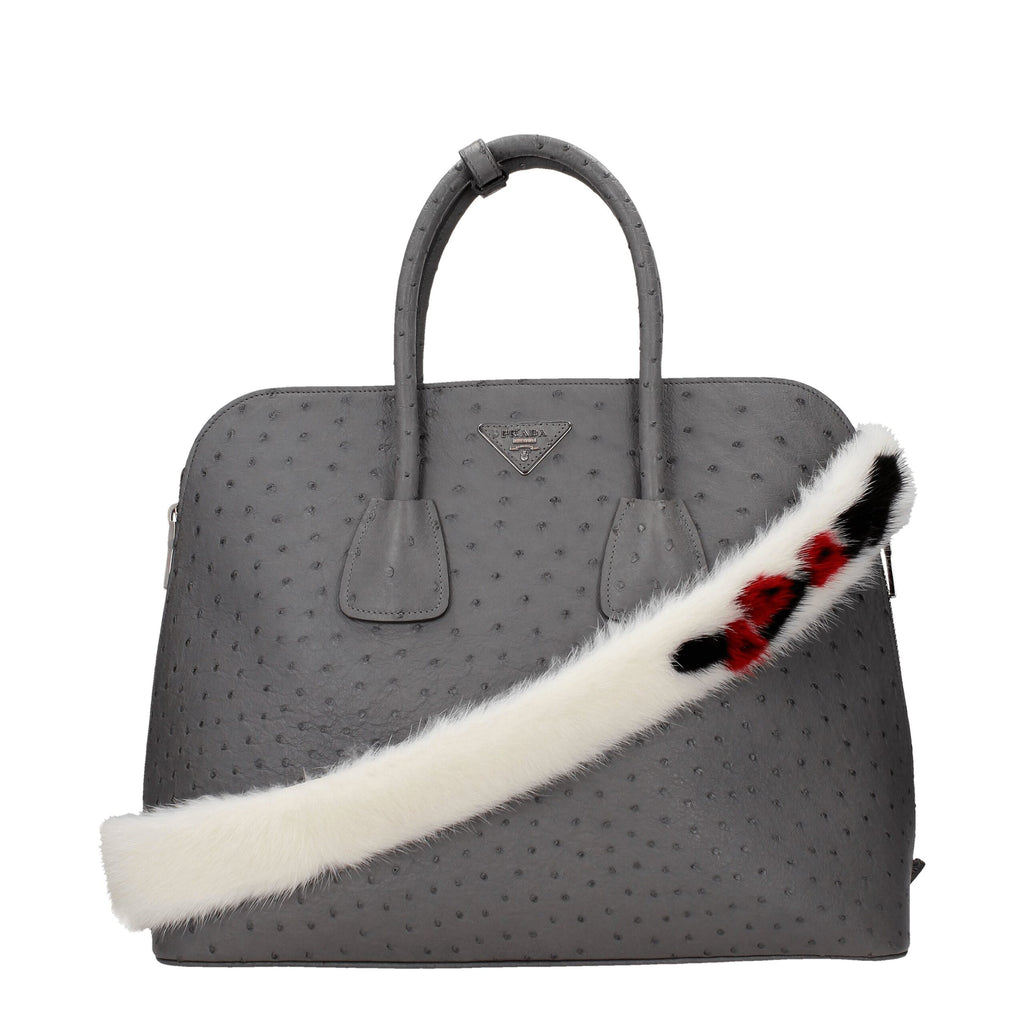 Weiße Lederschultertasche
