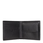 Portemonnaie aus schwarzem Leder