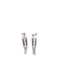 Gray Silver Earrings