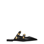 Mules in pelle nera