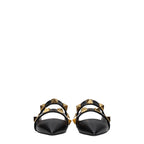 Mules in pelle nera