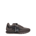 Gray Fur Chunky Sneakers