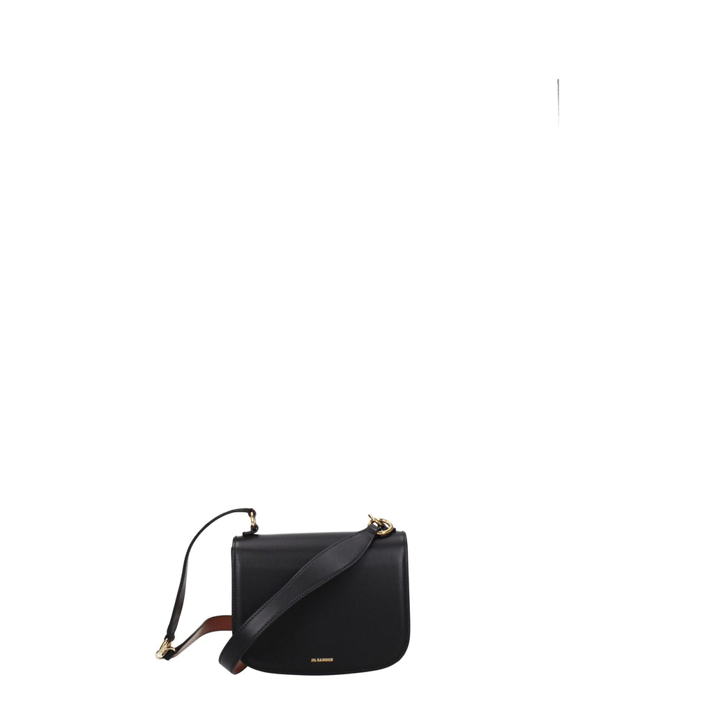 Borsa a mano in pelle nera
