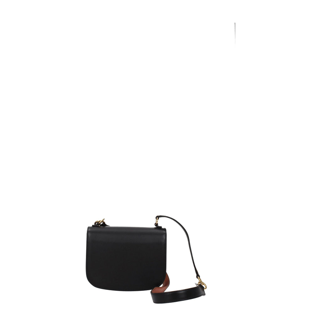 Borsa a mano in pelle nera