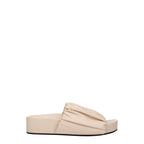 Pink Leather Slippers
