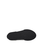 Black Fabric High Top Sneakers