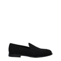 Schwarze Samt-Slipper