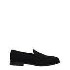Schwarze Samt-Slipper