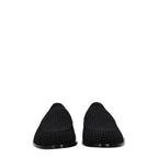 Schwarze Samt-Slipper