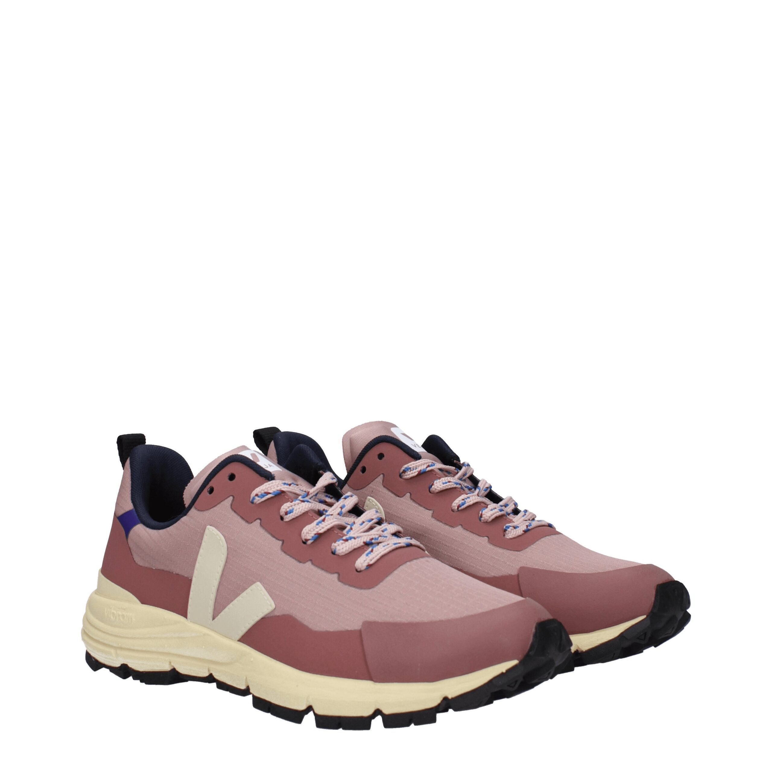 Rosa Stoff Sportschuhe