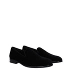 Schwarze Slipper aus Samt