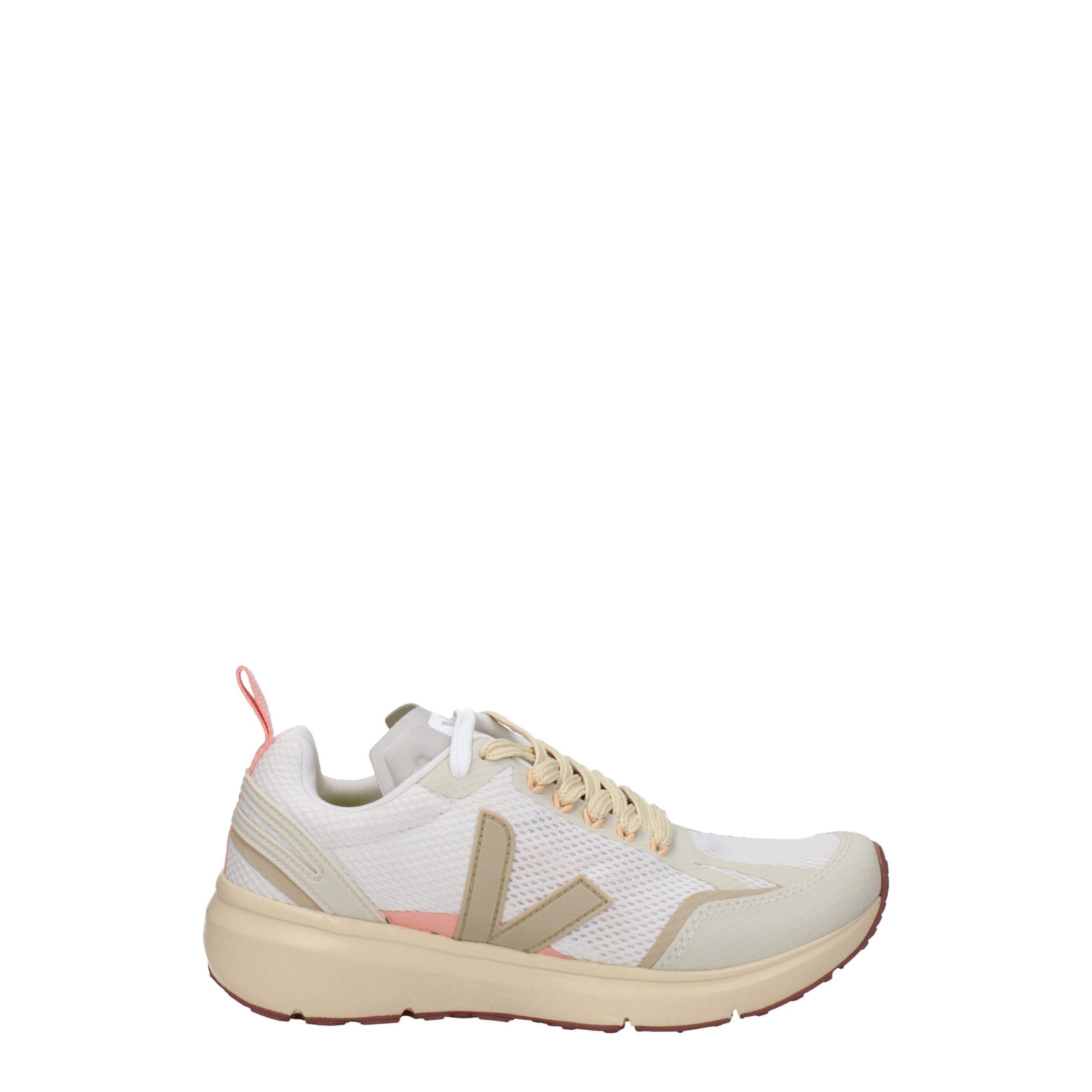 Beige Stoff-Sportschuhe