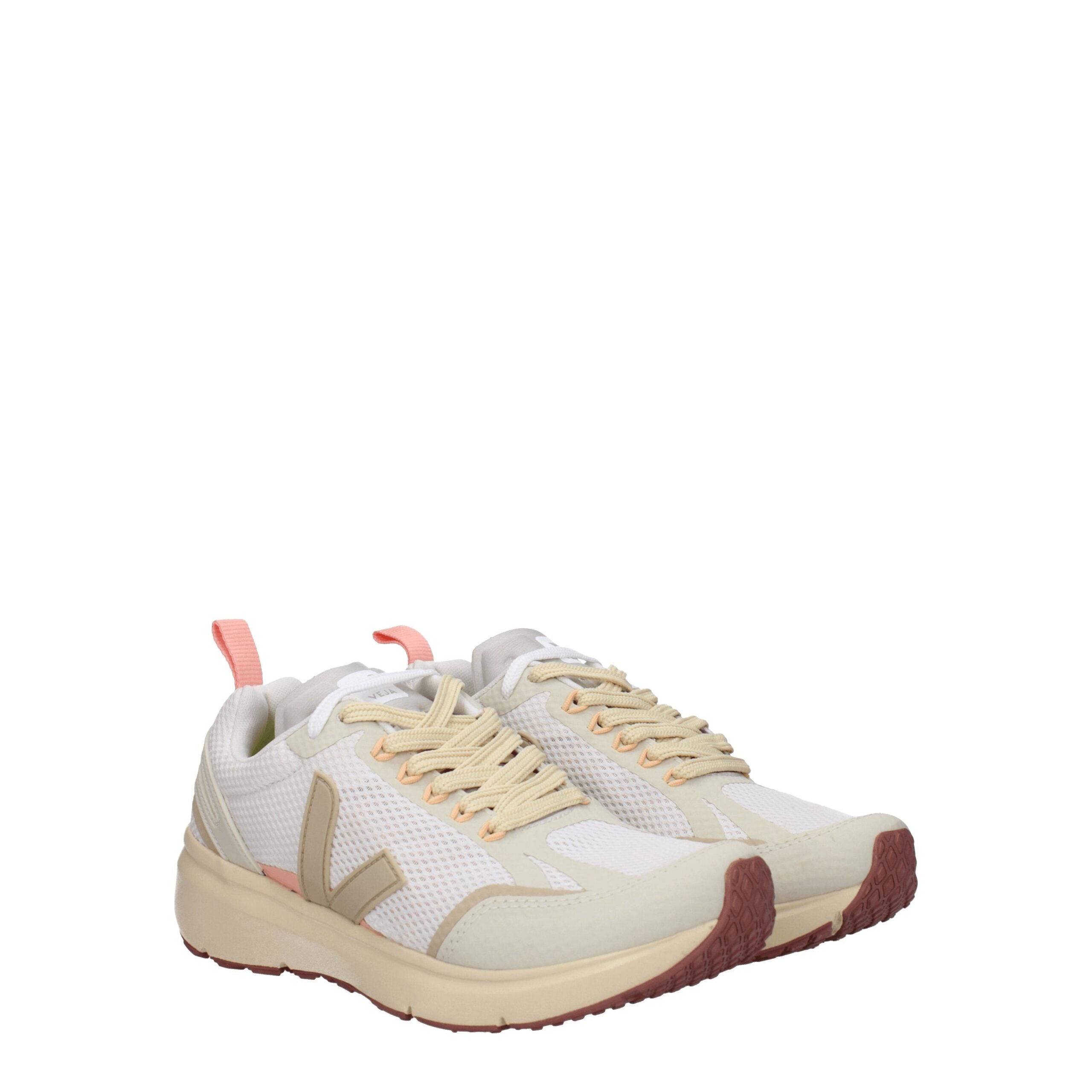 Beige Stoff-Sportschuhe
