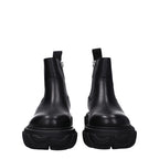 Black Leather Ankle Boots