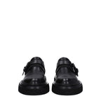Schwarze Oxford- und Derbyschuhe aus Leder
