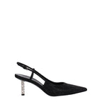 High Heels aus schwarzem Stoff