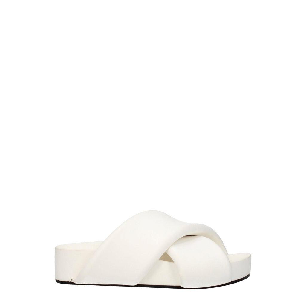 Pantofole in Pelle Bianca