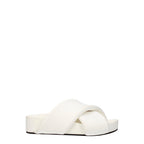 Pantofole in Pelle Bianca