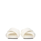 Pantofole in Pelle Bianca