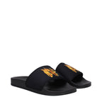 Pantofole in tessuto nero