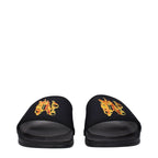 Pantofole in tessuto nero