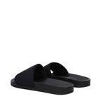 Pantofole in tessuto nero
