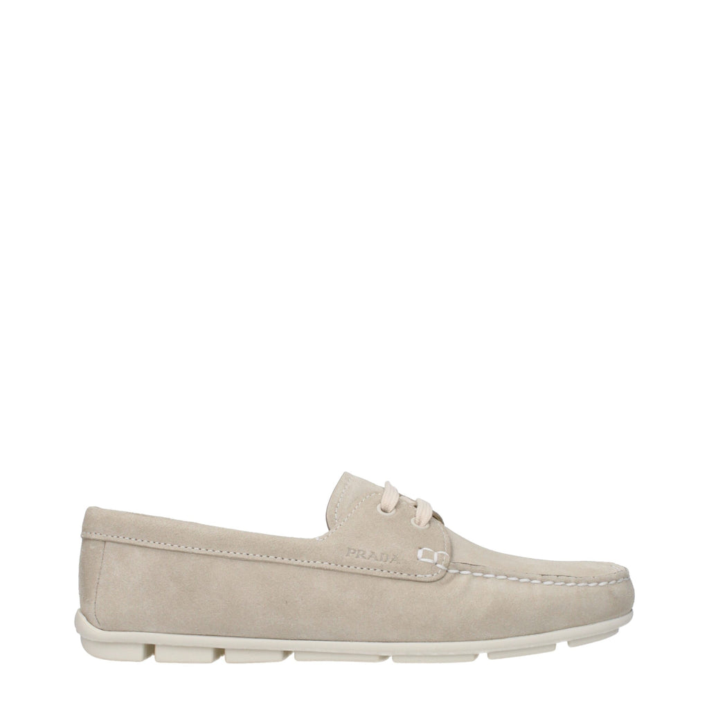 Slip-On Loafer aus grauem Leder