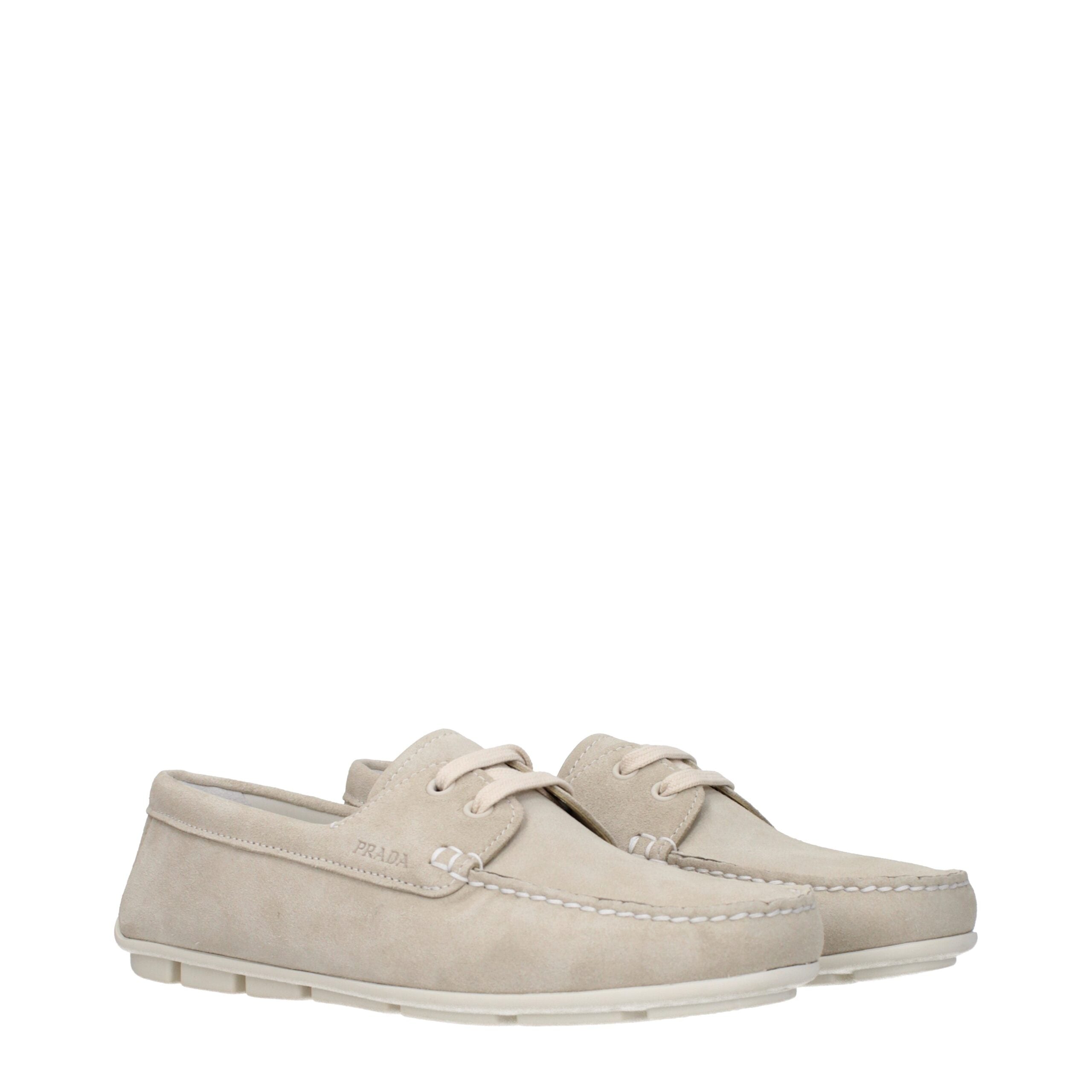 Slip-On Loafer aus grauem Leder