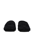 Black Leather Slip-On Loafers