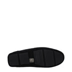 Black Leather Slip-On Loafers