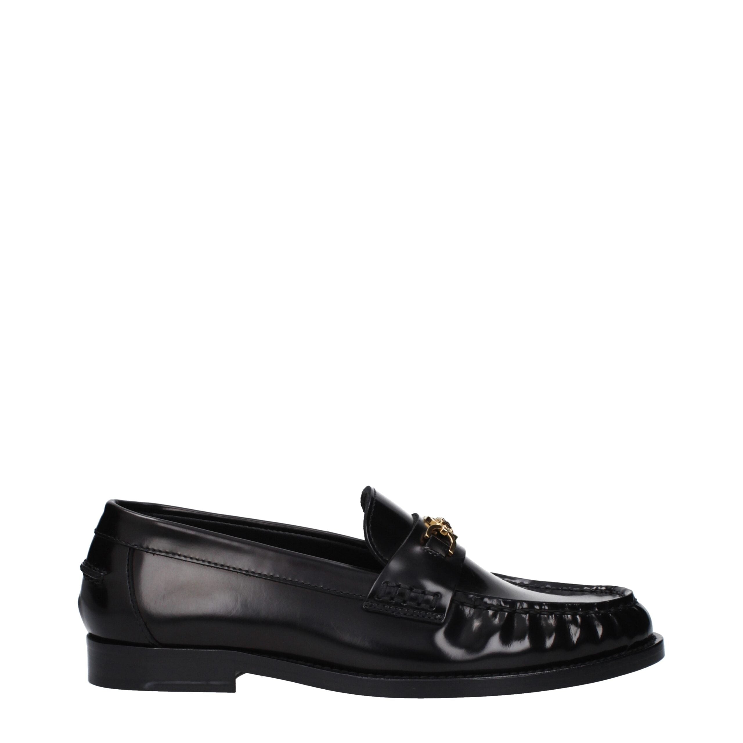 Mocassini slip-on in pelle nera