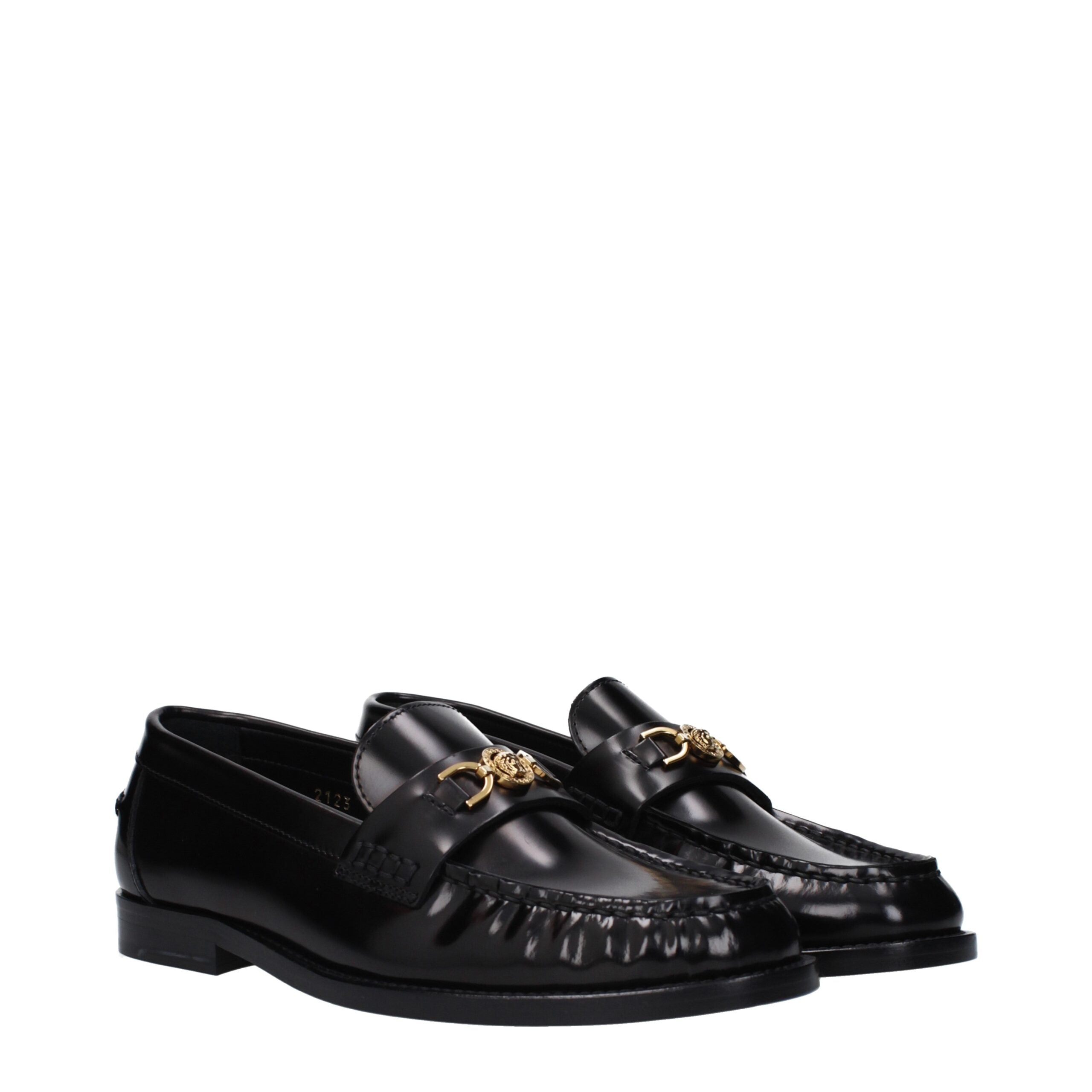 Mocassini slip-on in pelle nera