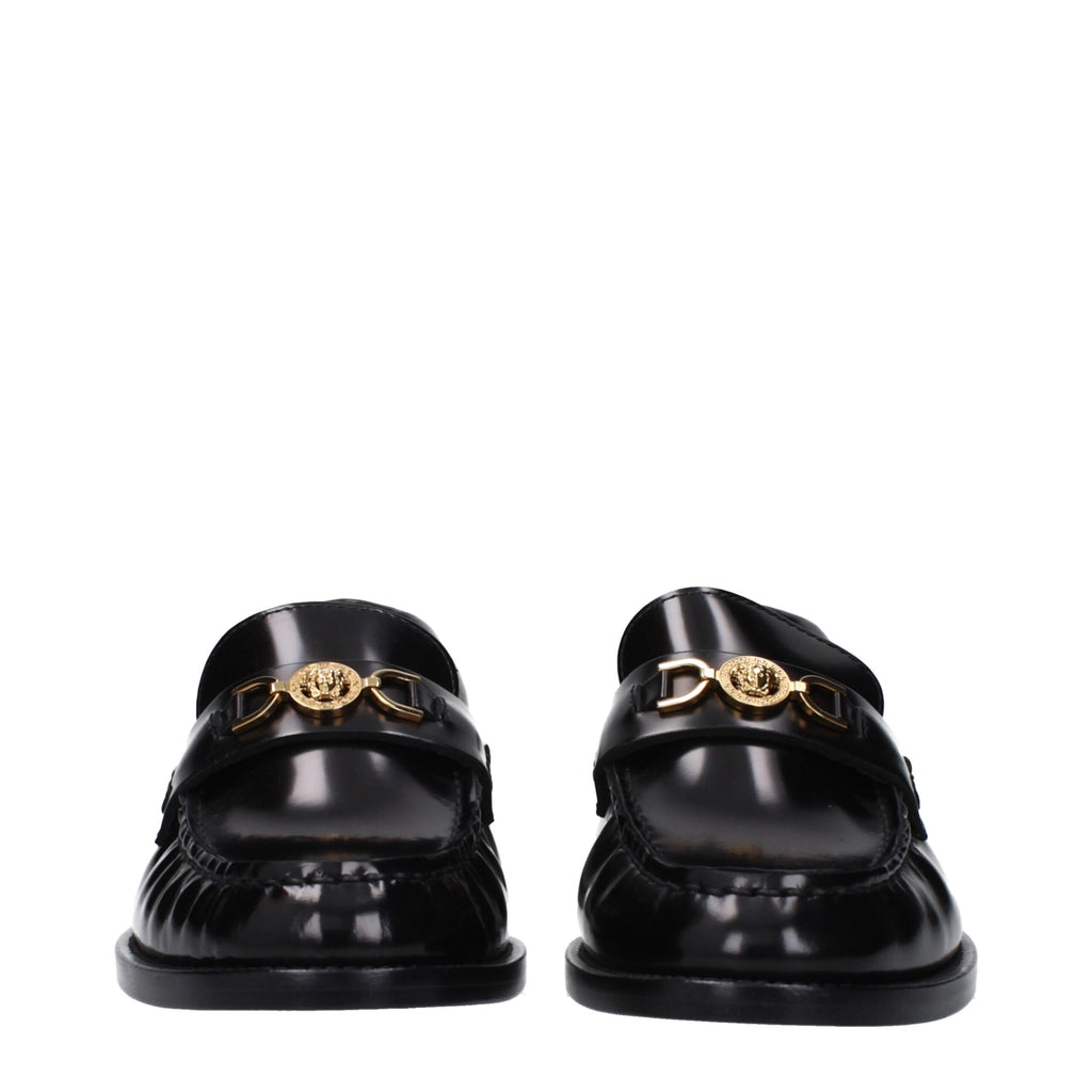 Mocassini slip-on in pelle nera