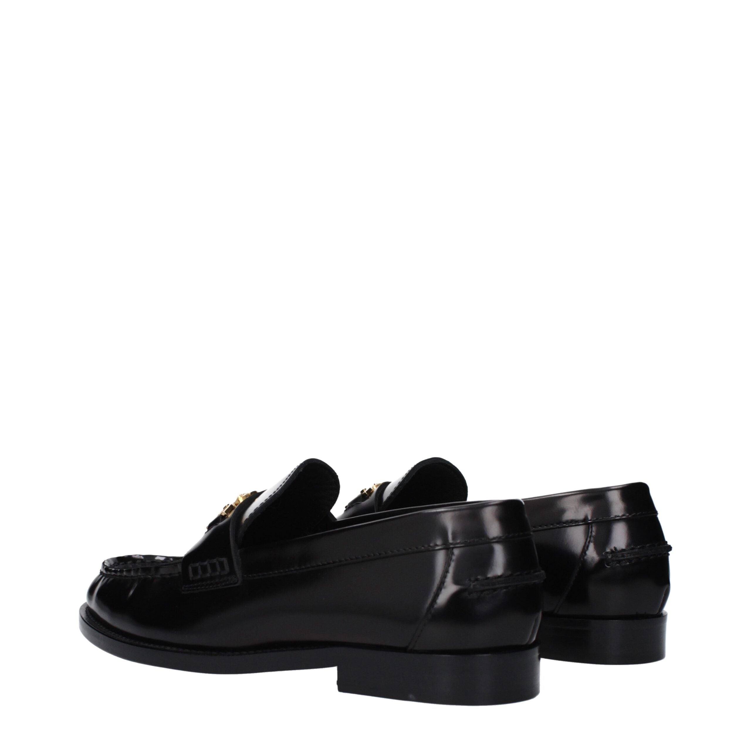 Mocassini slip-on in pelle nera