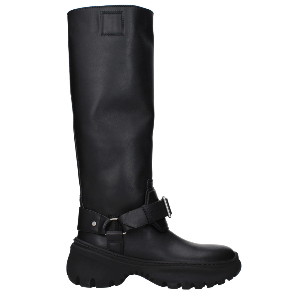 Black Leather Boots