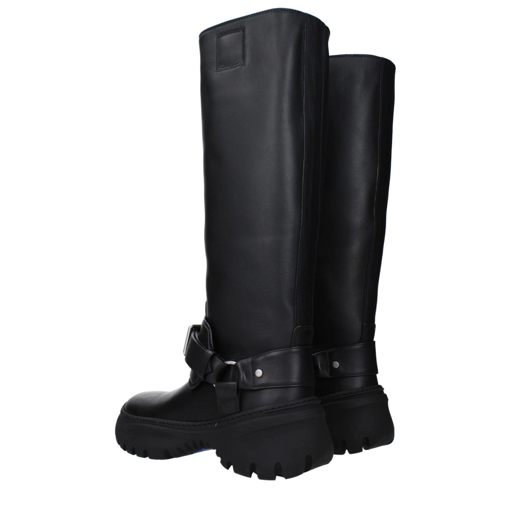 Black Leather Boots
