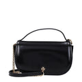 Borsa a mano in pelle nera