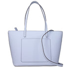 Hellblaue Leder-Schultertasche