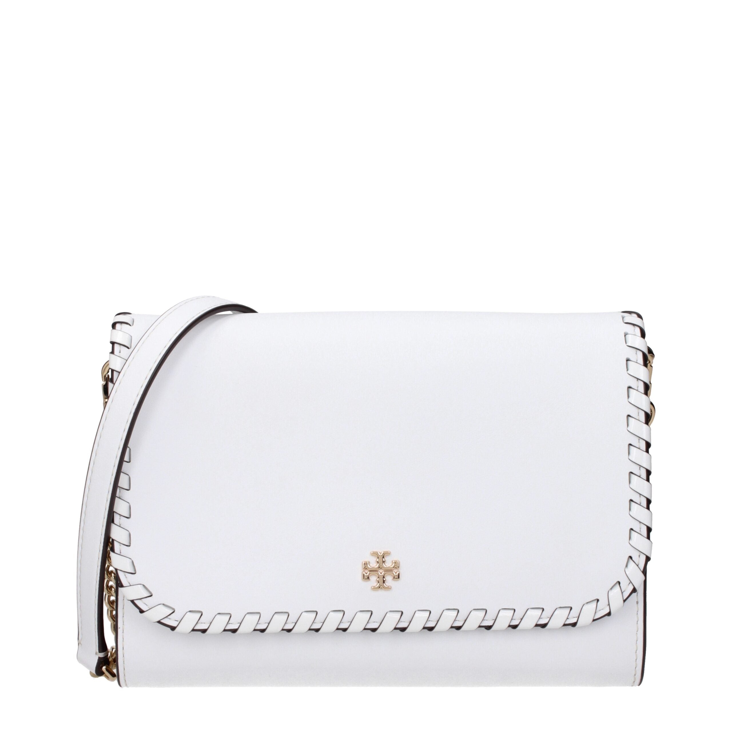 Clutchbag aus weißem Leder