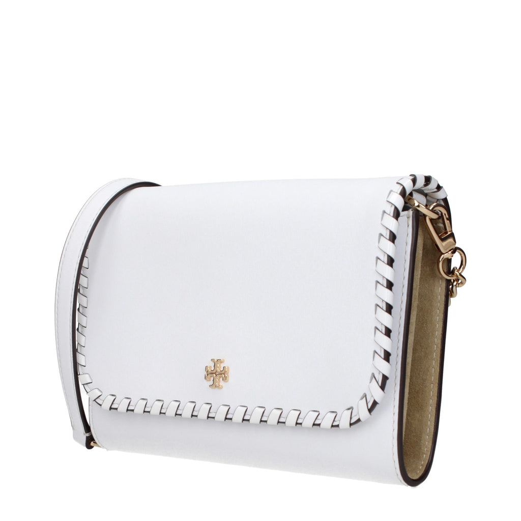 Clutchbag aus weißem Leder