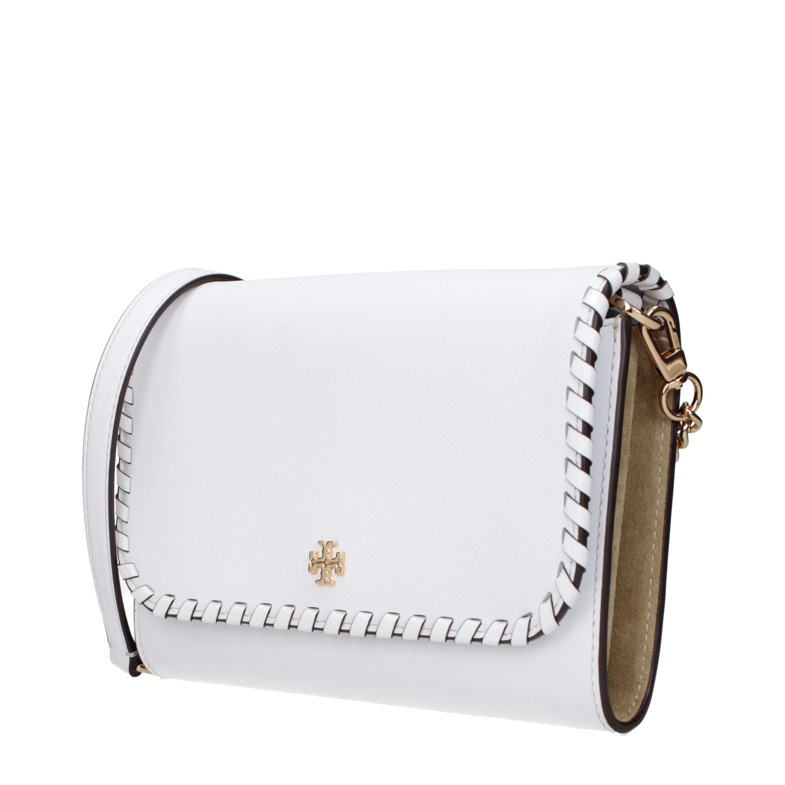 Clutchbag aus weißem Leder