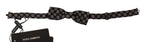Braune Seide Tupfen Jacquard Herren Fliege Papillon