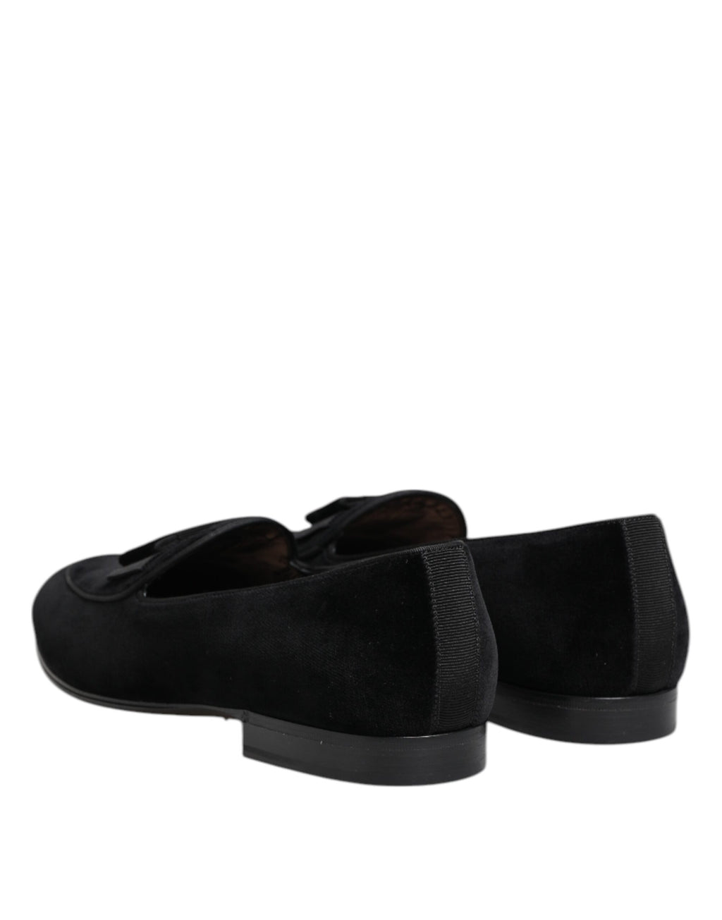 Schwarze Samt Loafer Formelle Herren Anzugschuhe