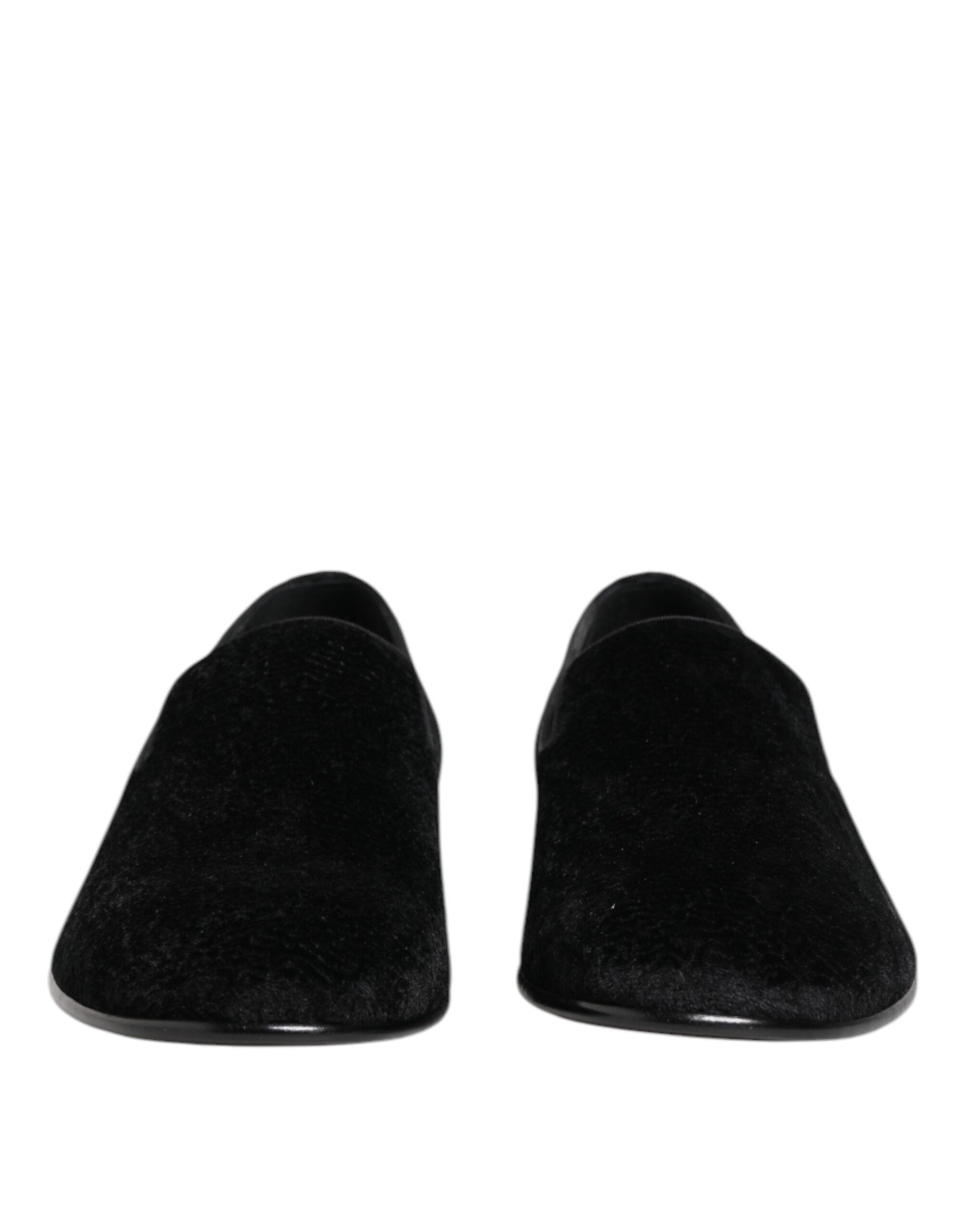 Mocassini da uomo eleganti neri jacquard