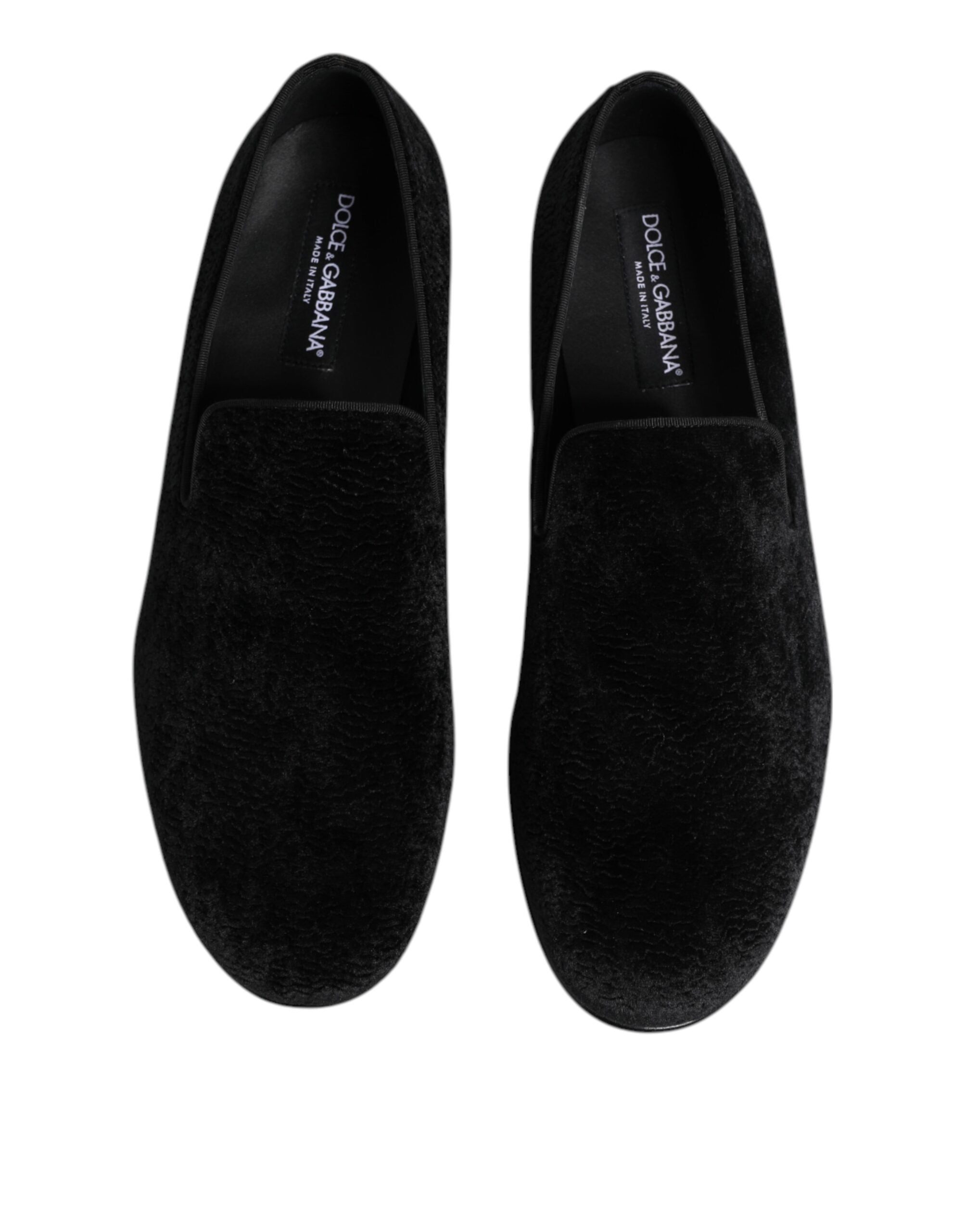 Mocassini da uomo eleganti neri jacquard