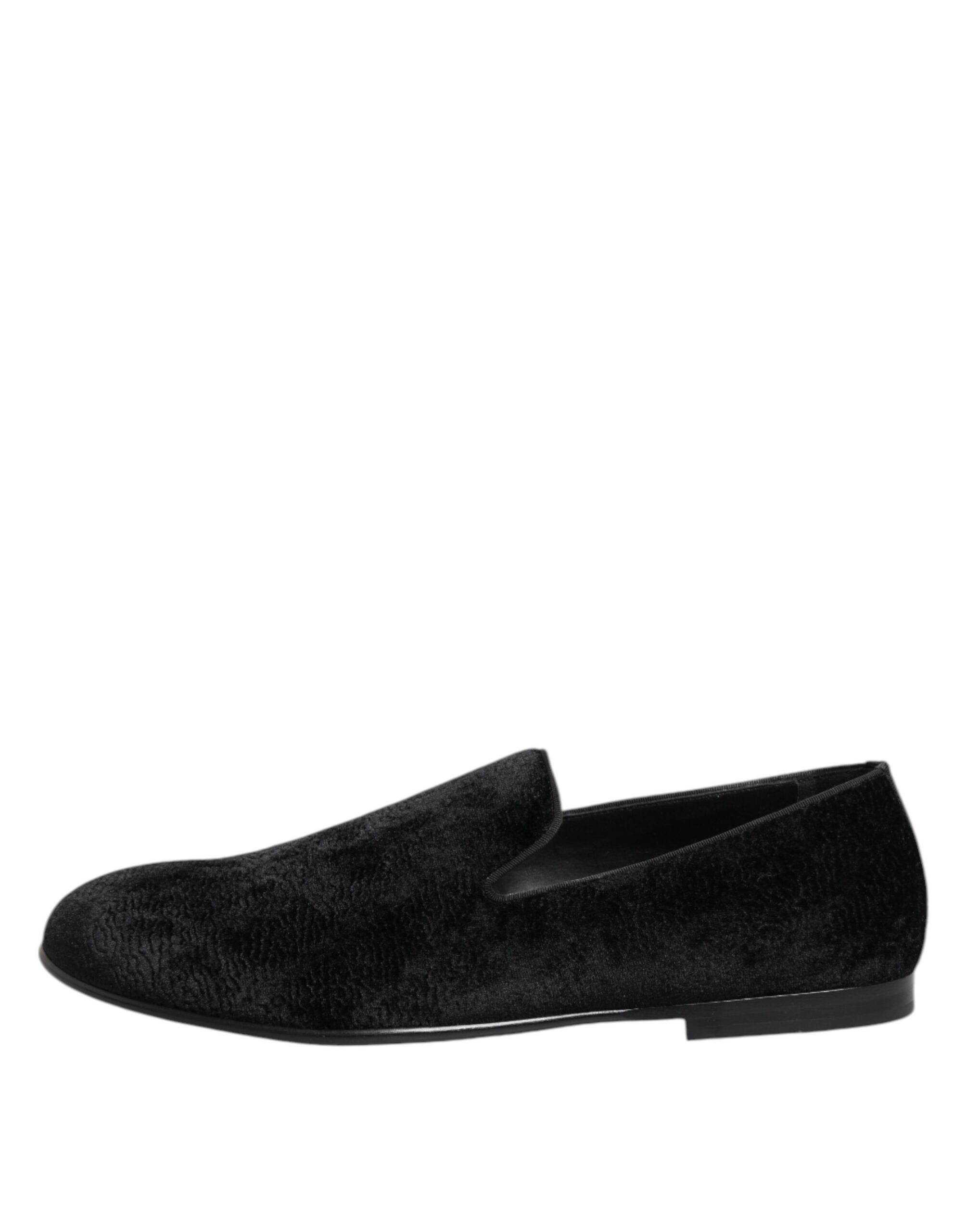 Mocassini da uomo eleganti neri jacquard