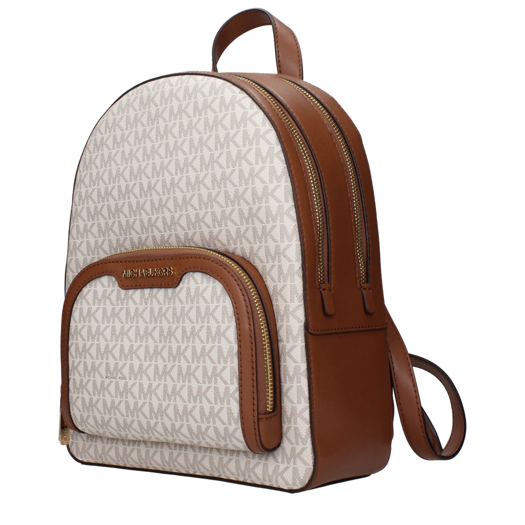 Rucksack aus beigem Stoff